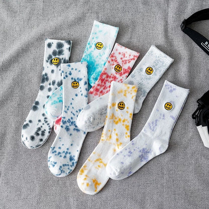 Embroidery Smile Face Socks