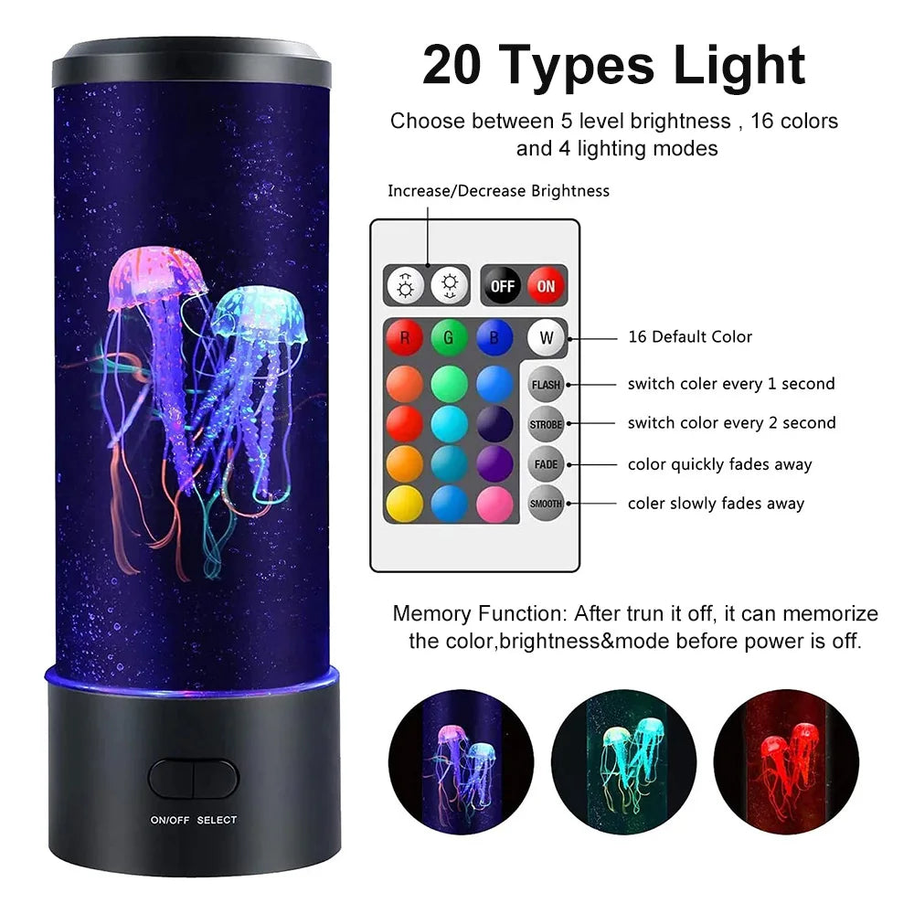 Color-Changing Jellyfish Lamp