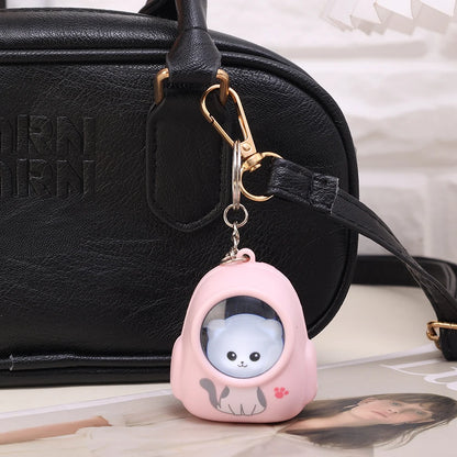 Kawaii Bear & Astronaut Keychain Night Light