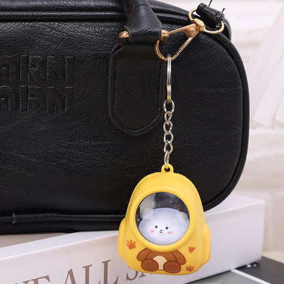 Kawaii Bear & Astronaut Keychain Night Light